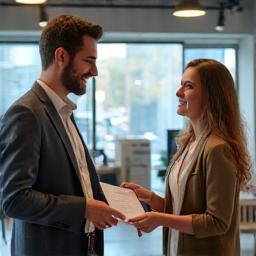 Échange client-conseiller en magasin