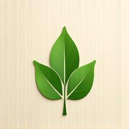 Symbole éco, feuille verte sur fond recyclé